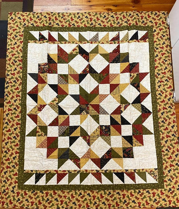 Bells Christmas Finished Quilt 62 X 72
