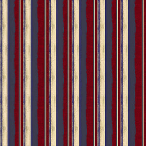 Clothworks Land That I Love Stripes Dark Red Y2415-83