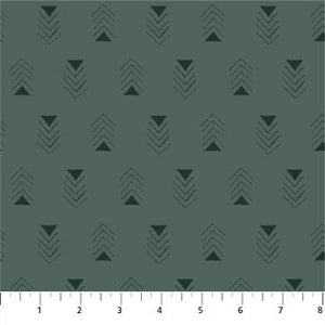 Figo Fabrics Martha Arrowhead Teal 90462-60