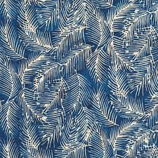 Hoffman Fabrics  Bali Batik Fringe Leaf Indigo  R2255 68