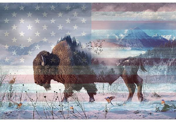 Hoffman Fabrics American Wild Buffalo Patriot V5217-209 #126WL