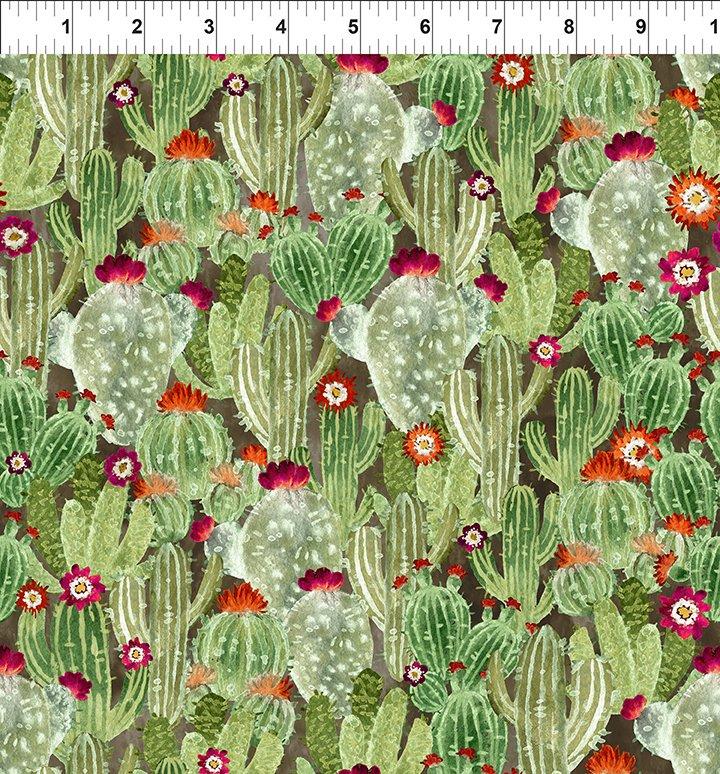 cactus and succulent fabric In the Beginning Fabrics Southwest Cactus Green 3SOU 1 – Friends and Co. Quilt Shop