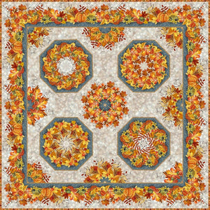 One-Fabric Autumn Kaleidoscope 30"x44"