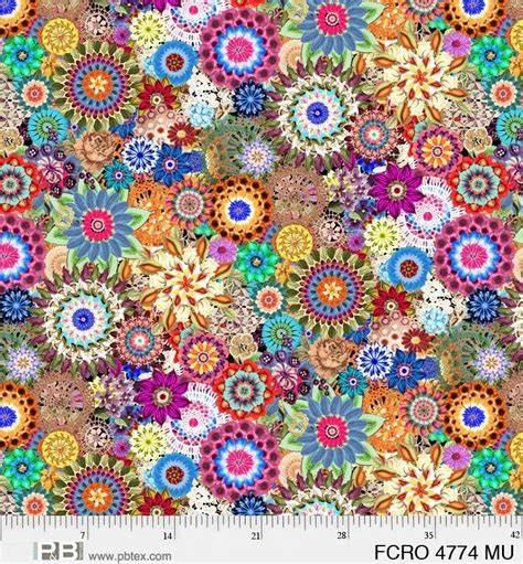 P&B Textiles Floral Crochet Wide Back 108