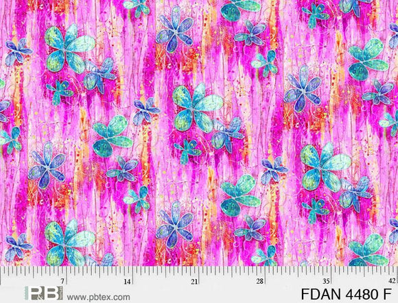 P&B Textiles  Floral Dance Pink 108