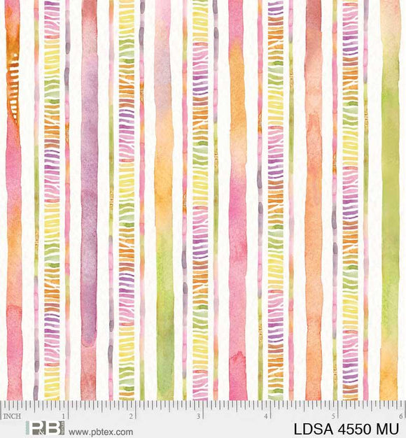 P&B Textiles Little Darlings Safari Multi Stripes 04550MU