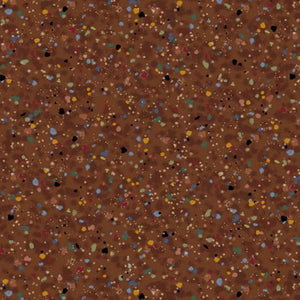 QT Fabrics Speckles Brown 108" 1899 27173 A