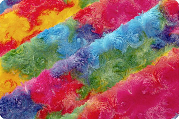Shannon Fabrics Luxe Cuddle Rainbow Rose LCRR VIBRANT