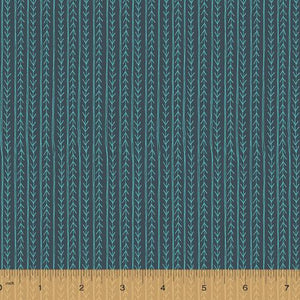 Windham Fabrics Jaye Bird Bird Tracks Teal 53273-9 TEAL