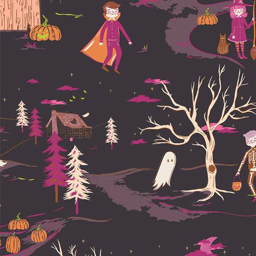 Art Gallery Fabrics Spooky 'N Witchy Peppermint's Tale Twilight SNS13042