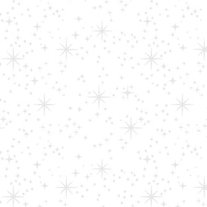 Blank Morning Mist Stars White 3242-01W