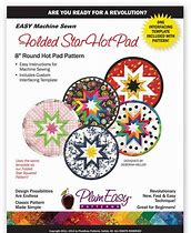Brewer Quilting and Sewing Folded Star Hot Pad Plum Easy Patterns PEP101