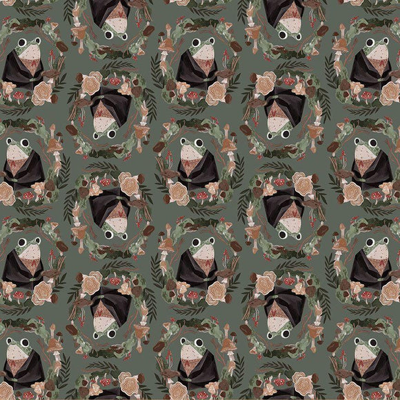 Dear Stella Goblin Core Frogs Cypress STELLA-DRR2542 Cypress