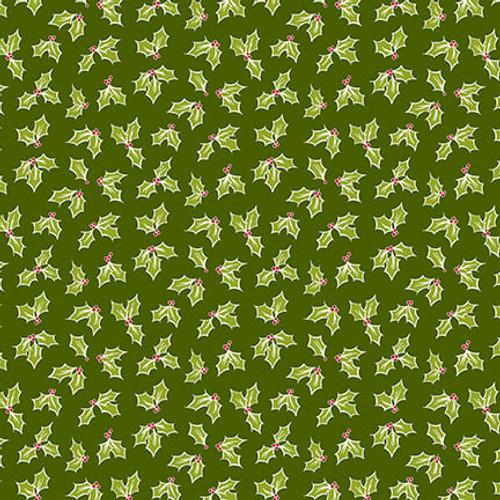 Henry Glass My Childhood Christmas Holly 1402 66 Green