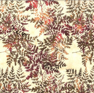 Hoffman Fabrics Bali Batik Large Fern Autumn V2548-66