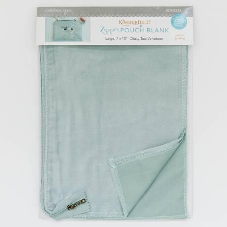 KB L Zipper Pouch Blank Dusty Teal KDKB236