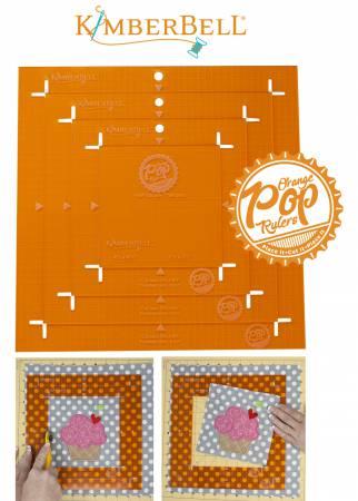 Kimberbell Orange Pop Rulers Square Set KDTL101