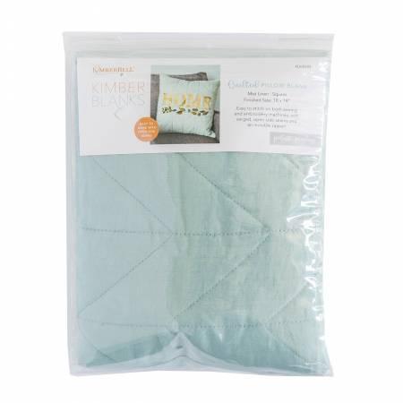 Kimberbell Quilted Pillow Cover Blank Mist 19