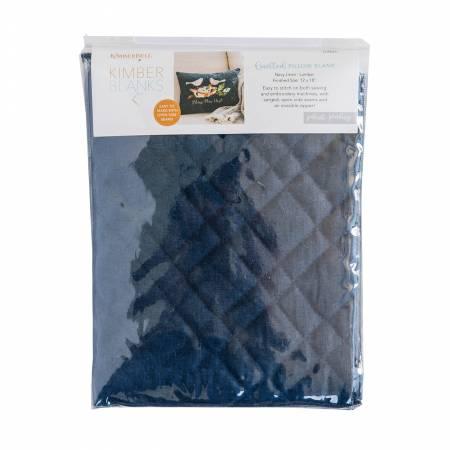Kimberbell Quilted Pillow Cover Blank Navy 19