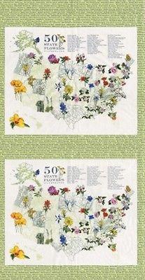 Moda Green State Flowerscape Sprig 47000 12 #39