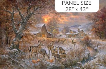 Northcott Fabrics First Frost Panel Brown DP25380-34 #127WL