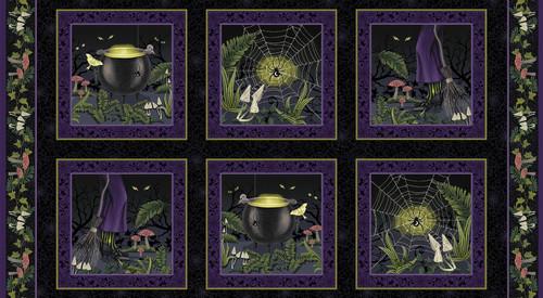 Studio E Hallowed Forest Black Blocks 7720 55 #104