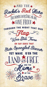 Timeless Treasures Star Spangled Panel Natural PANEL-CD2220 #53