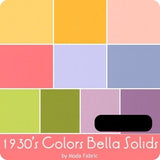 Bella Solids Jelly Roll Rainbow 9900JR-23