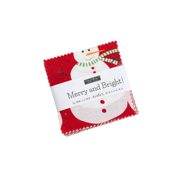 Moda Merry and Bright Mini Charm Pack 22400MC
