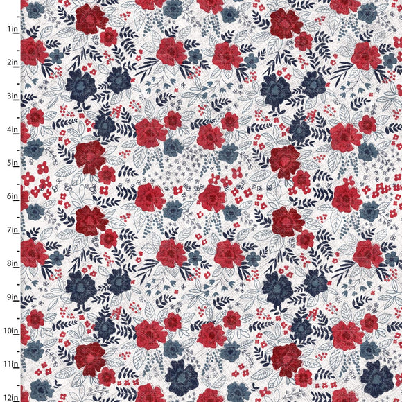 3 Wishes American Dreamer Ditzy Floral 20244 WHITE