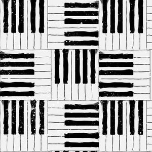 3 Wishes Rhythm and Hues White Piano Keys 17997 WHITE