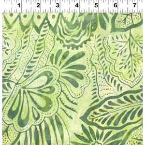 Clothworks Botanica 4 Light Green FB027-23