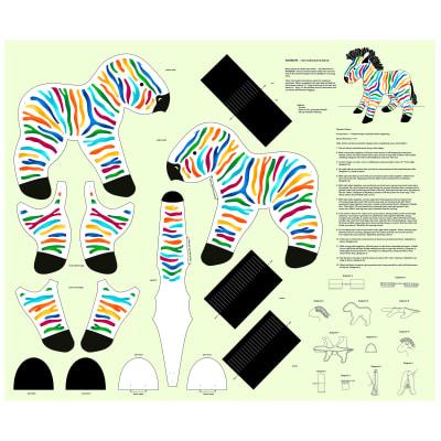 Quilting Treasures Rainbow Zebra Sew and Go VI 26811-X #65B