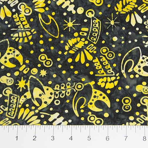 Northcott Fabrics Nostalgic Vibes Black/ Yellow 80015-93