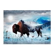 Hoffman Fabrics Call of the Wild Bison Q4427-555 BISON #9WL