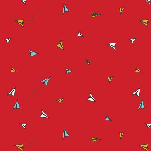 Art Gallery Fabrics Paper Plane Whishes Knit  K-10055