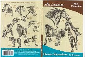 Anita Goodesign  Horse Sketches Mini Collection 111MAGHD item is priced at 60% off