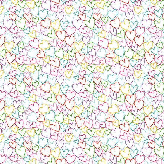 Andover Fabrics Daydream Hearts  TP-2279-W