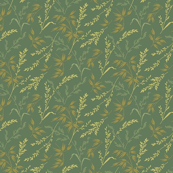 Andover Fabrics Lady Tulip Rustic Branch Spruce A-190-G
