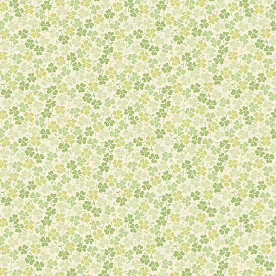 Andover Fabrics Lucky Charms Clover Field White A-414-L