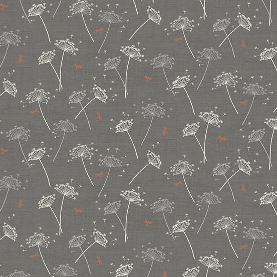Andover Fabrics Makower UK Hedgerow Cowslip Gray TP-2419-S