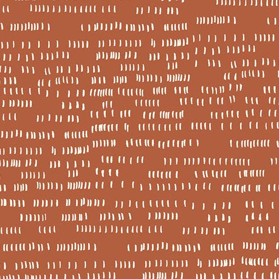 Andover Fabrics Whiskers and Dash Dash Terracotta A-9173-O