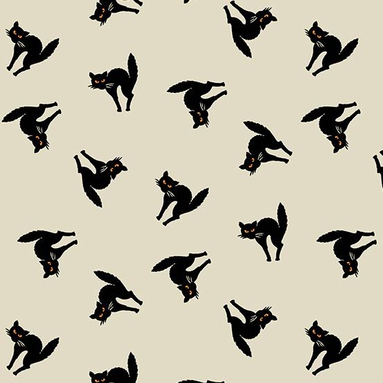 Andover Fabrics Witchypoo Black Cats Dawn A-255-L