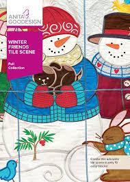 Anita Goodesign Winter Friends Tile Scene -  Full 132AGHD items are priced at 60% off