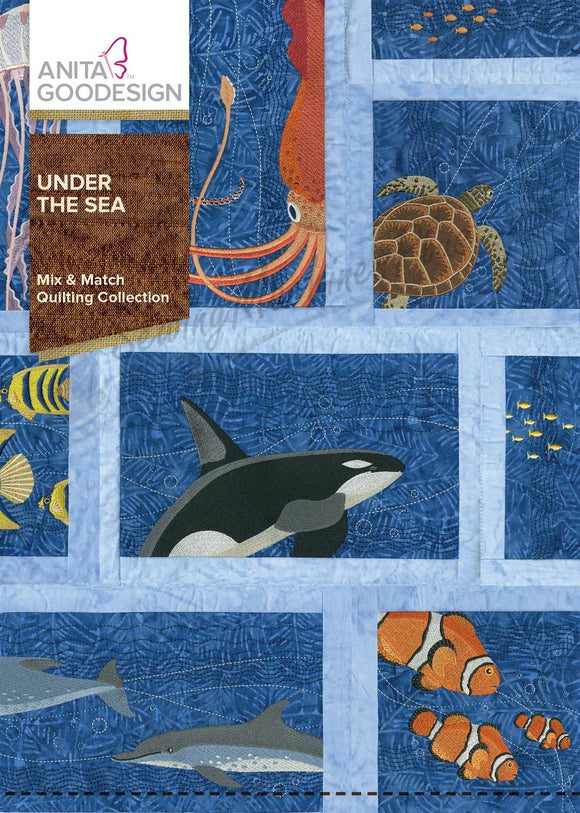 Anita Goodesign - Mix & Match Quilting Collection Under the Sea 265AGHD item is priced at 60% off