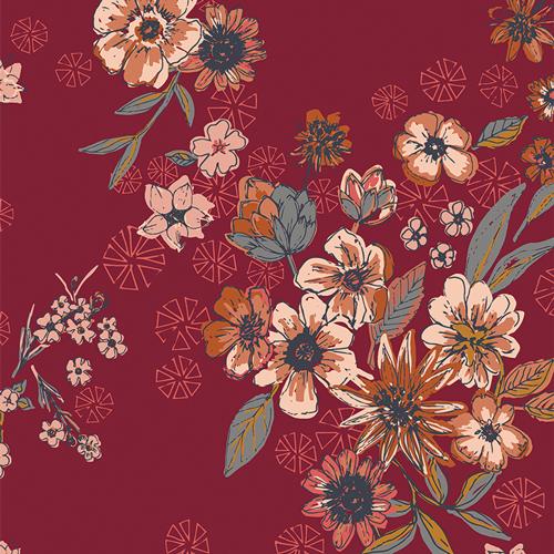 Art Gallery Fabric Kindred Constant Companion Heart Flannel F37300a