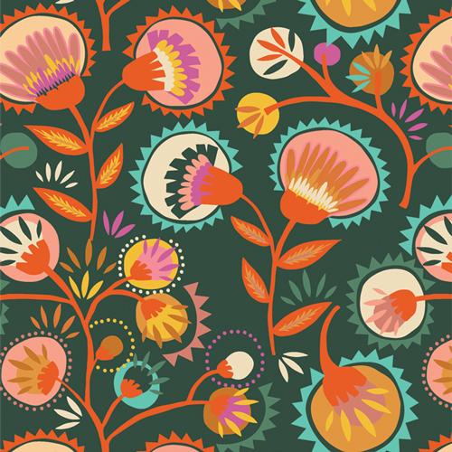 Art Gallery Fabrics Lakelife Kettaland Flora Deep LKL51309
