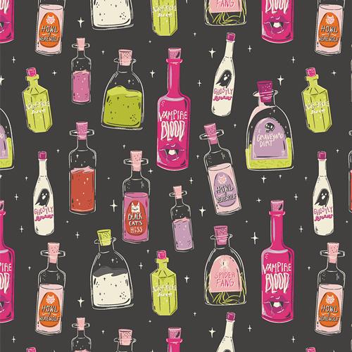 Art Gallery Fabrics Spooky 'N Witchy Liquid Magic Sour SNS13053
