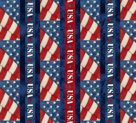 Blank Quilting American Honor Blue Stripe AMERICA-B-8335-77