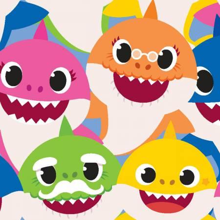 Sacca Merenda Baby Shark | 27x34 Cm | Poliestere | Design Happy Family | Azzurro - Foto 10